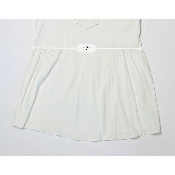 Lilly Pulitzer 30393 Lyndsea Tunic Blouse Resort White sz XS Stretch Flowy - Picture 7 of 12